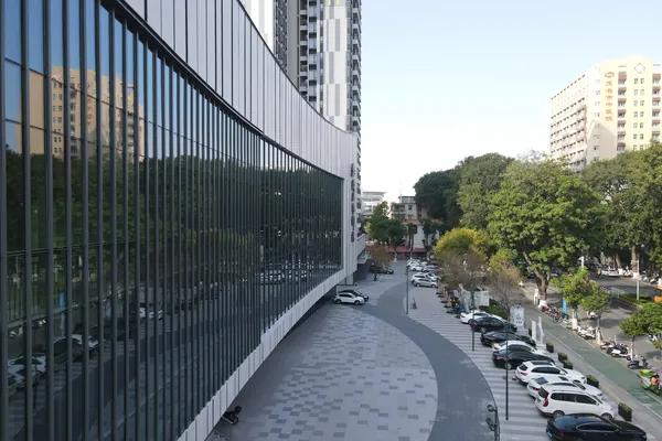 Completed Maoming theatre front elevation