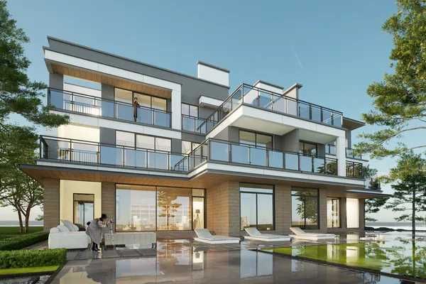Lanna Serenity Villa south elevation drawing