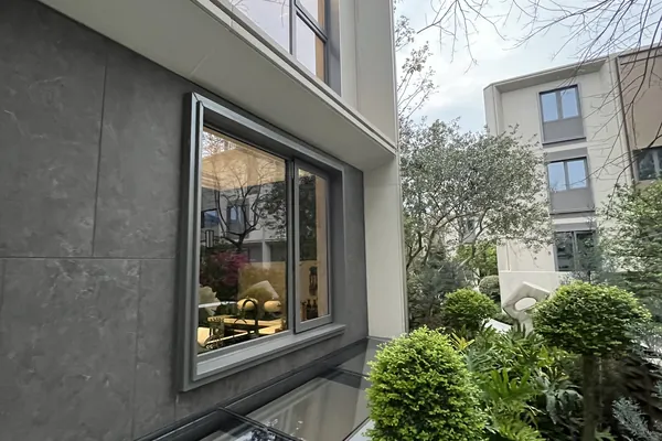 Medan villa bedroom casement window