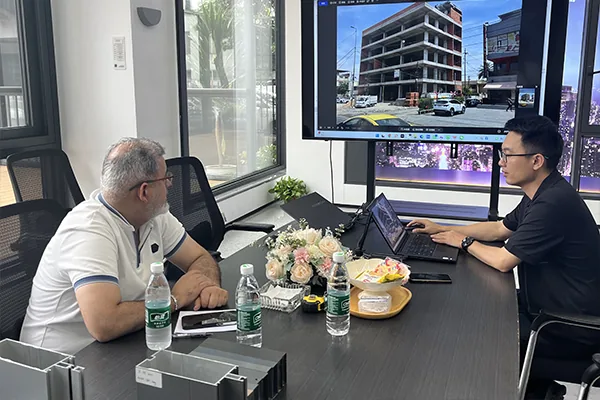 Design consultation stage of the Baghdad commercial facade project